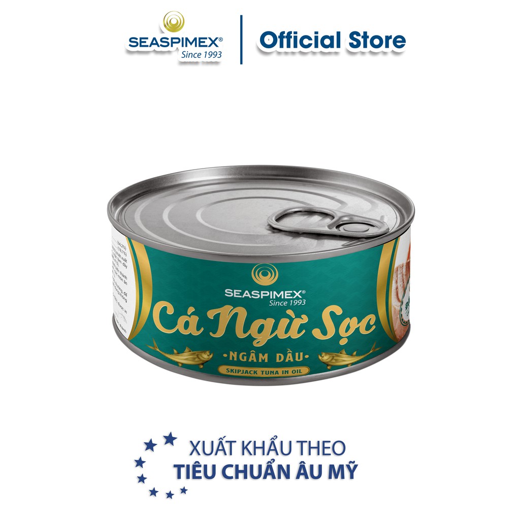 [Mã BMBAU50 giảm 7% đơn 99K] Cá ngừ sọc ngâm dầu SEASPIMEX 160gr