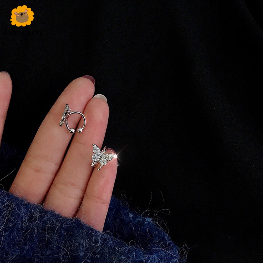 Khuyên Tai Thiết Kế Hình Bướm Phong Cách Hàn Quốc Thời Trang Nữ Thanh Lịch