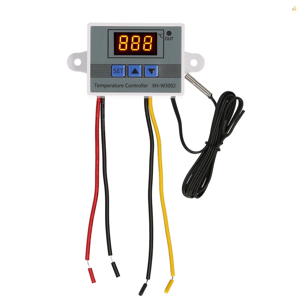 Mô-đun Điều Khiển Nhiệt Độ Điện Tử Màn Hình LED Hiển Thị Nhiệt Độ Kèm Đầu Dò NTC NTC - 50~110 °C Cho Tủ Lạnh 110~220V 1