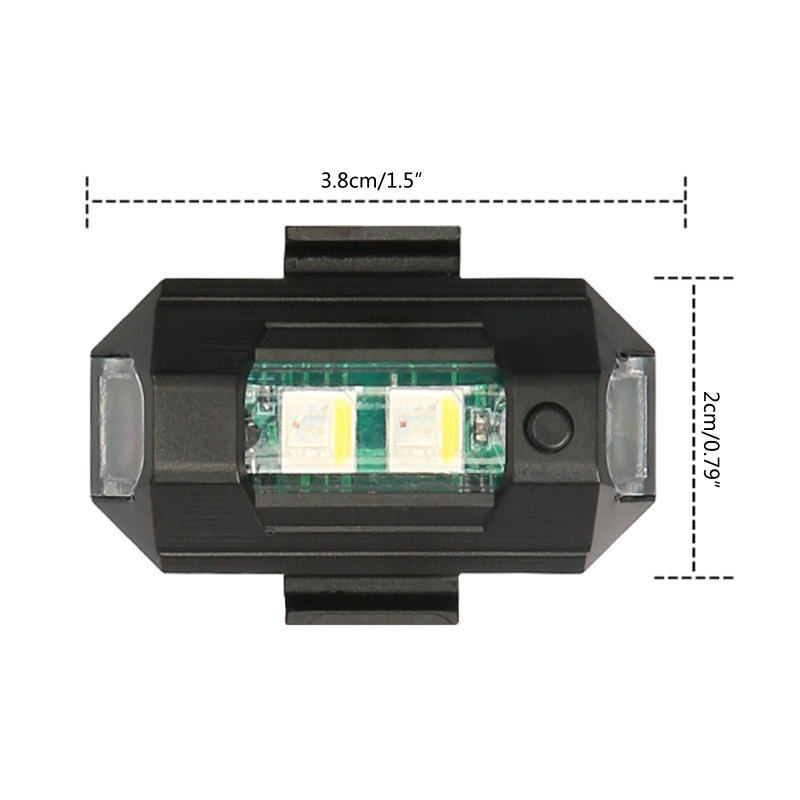 Đèn LED Cảnh Báo Không Dây Sạc USB Cho Xe Máy