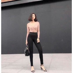 Quần Legging Cạp Cao Gen Bụng Bó Sát Tôn Dáng