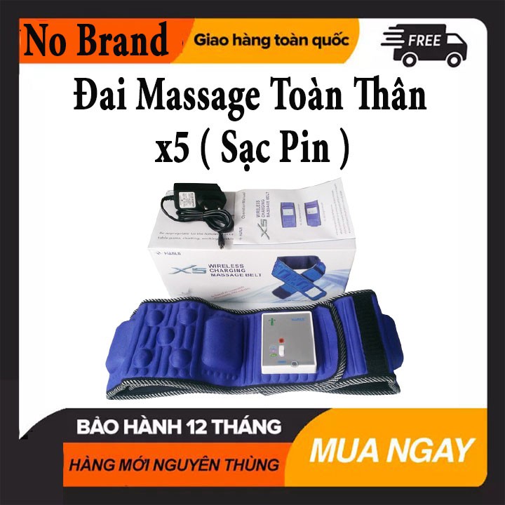 [BH 1 ĐỔI 1 ]Đai massage giảm béo X5 , đai massage giảm mỡ bụng CỰC HIỆU QUẢ. Dùng Pin và Cắm Sac. Bảo Hành 12T.