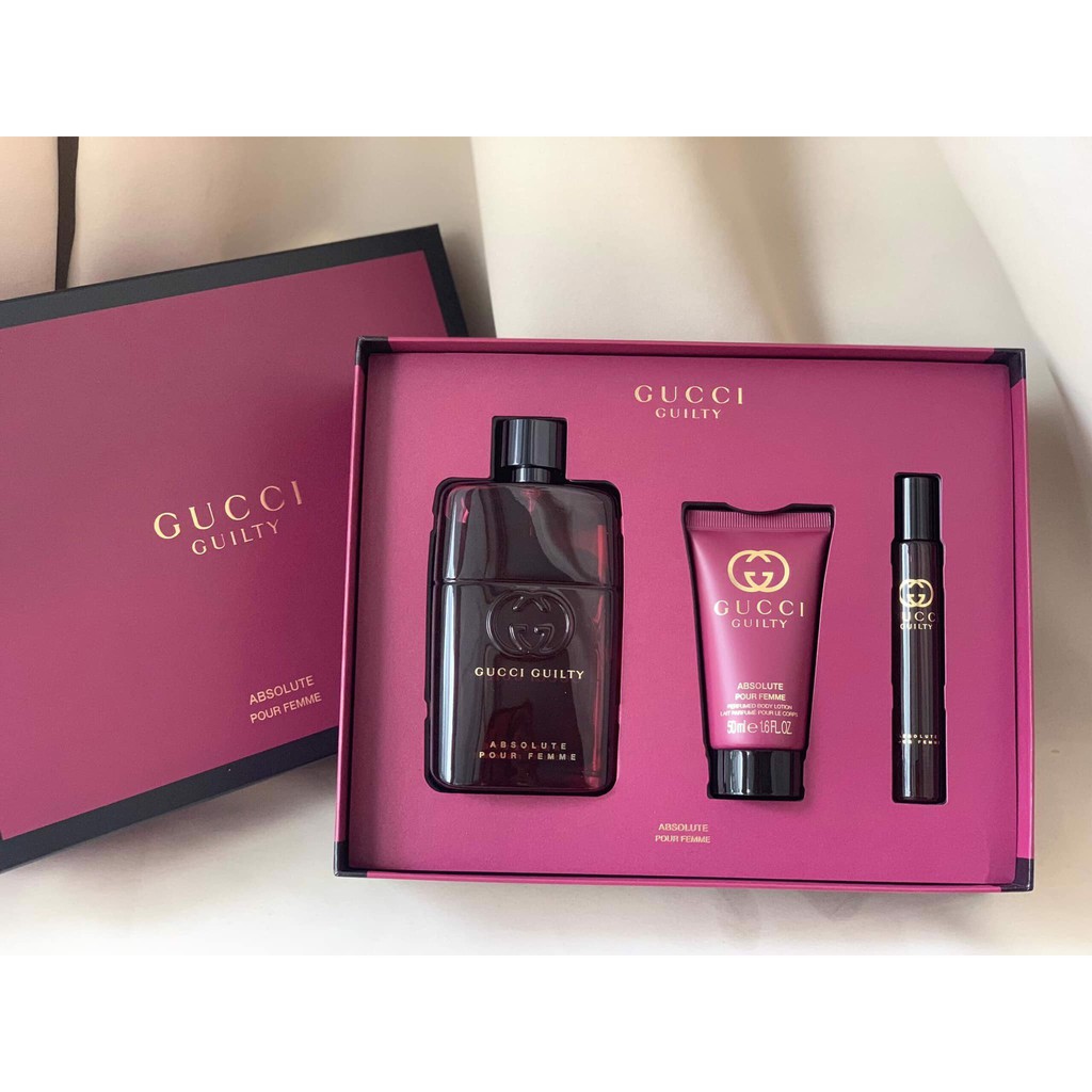 Set nước hoa nữ Gucci Guilty Absolute Pour Femme