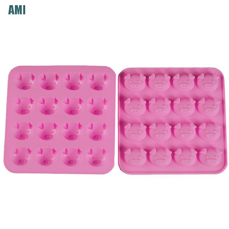 Khuôn Silicone Làm Bánh Hình Chú Heo Dễ Thương