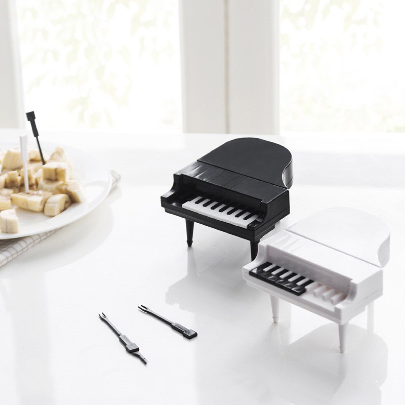 Nĩa ghim thức ăn, trái cây hình đàn Piano （ Hàng có sẵn）