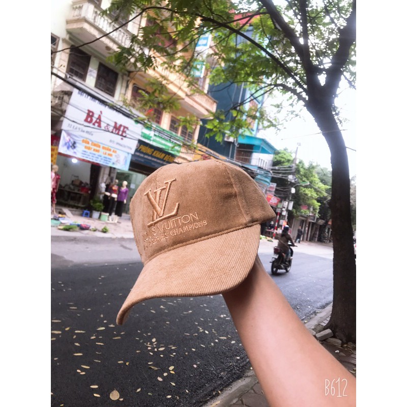 Mũ lưỡi trai gân nhung LV ❤️FREESHIP ❤️ thời trang cao cấp N