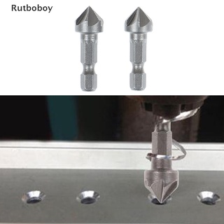 [Rut] 6 Flute Countersink Drill Bit Chamfer Cutting Woodworking Tool hexagon handle VN551