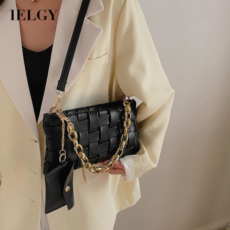 Túi Đeo Chéo Bện Dây One Piece Họa Tiết Kẻ Sọc Cho Nữ