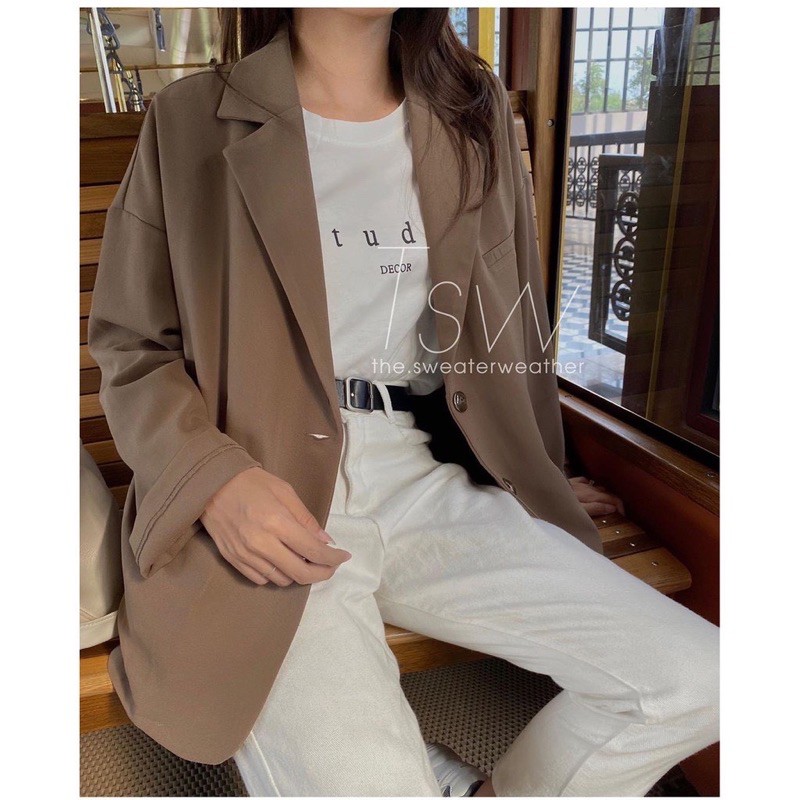 ÁO KHOÁC VEST BALZER BASIC DÁNG RỘNG HÀNG ĐẸP AVBL2T