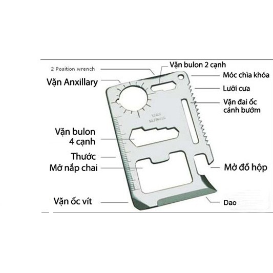 Móc chìa khóa thông minh 11 chức năng