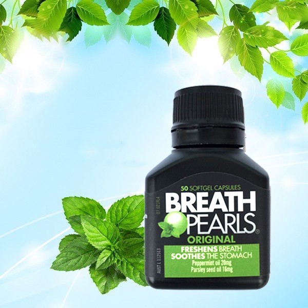 Viên Uống Thơm Miệng, Trị Hôi Miệng Breath Pearls