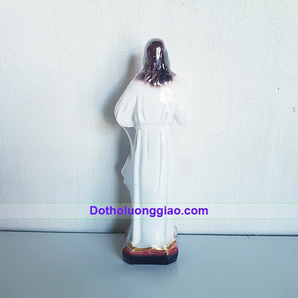 Tượng Lòng Chúa Thương Xót cao 15cm chất liệu nhựa Composite, sơn màu, tượng thờ công giáo mini