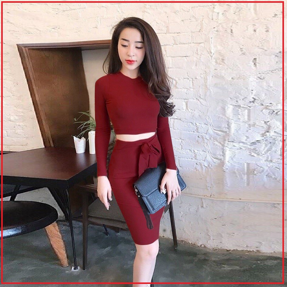 Set Chân Váy Kèm áo CRT tay dài | BigBuy360 - bigbuy360.vn