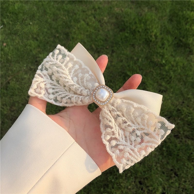 Kẹp tóc nơ nữ tính style Hàn Quốc