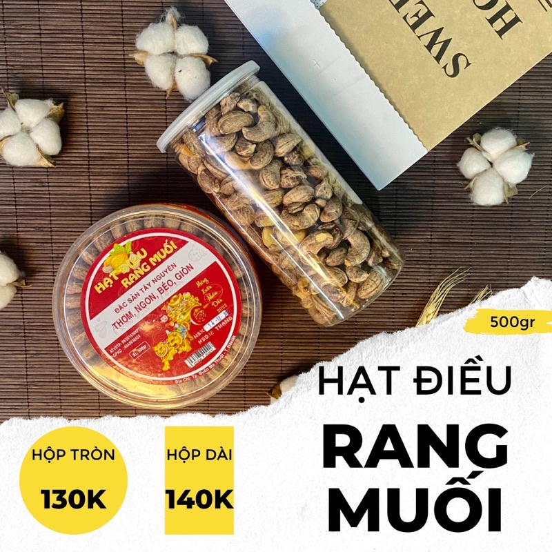 [HCM] Hạt điều rang muối vỏ lụa 500gr