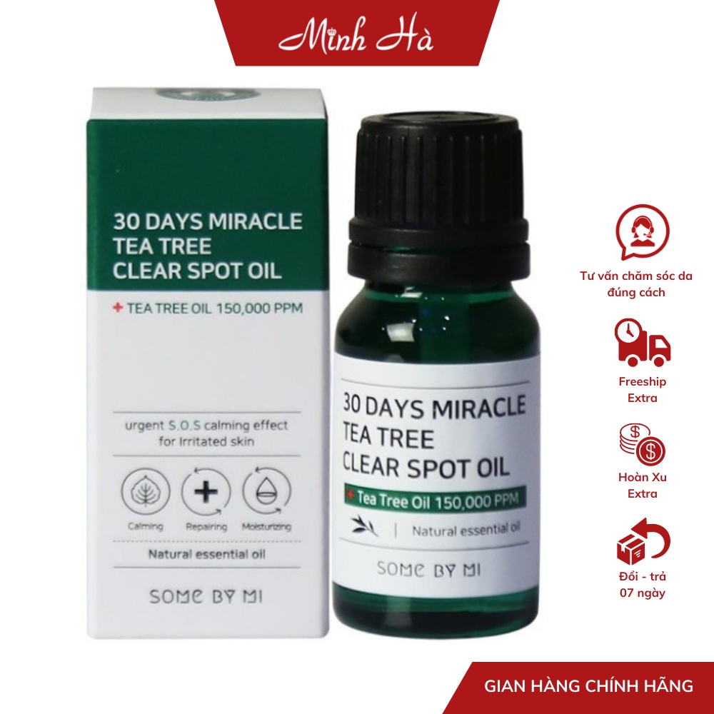 Tinh dầu tràm trà Some By Mi 30 Days Miracle Tea Tree Clear Spot oil 10m