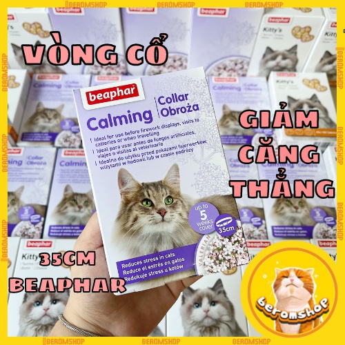 VÒNG CỔ GIẢM CĂNG THẲNG CHO MÈO BEAPHAR NHẬP ĐỨC GIÁ CỰC RẺ