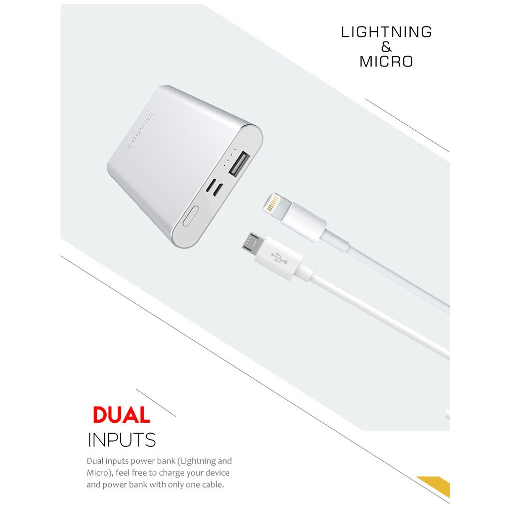 Pin sạc dự phòng Yoobao PL10 dung lượng 10000mAh