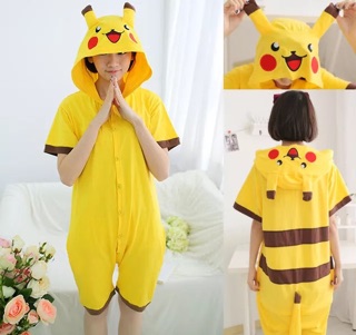 Pijama hình thú cộc tay pikachu