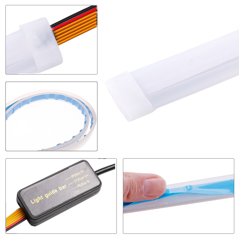 2PCS Dây đèn LED 45cm cho xe hơi chuyên dụng