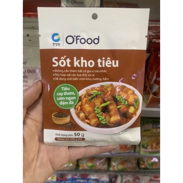 Sốt thịt kho tiêu O'food gói 50g