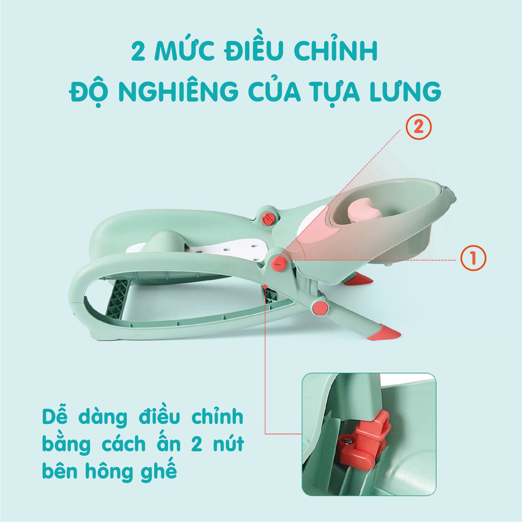 [Pomo chính hãng] GHẾ GỘI ĐẦU HOLLA GẤP GỌN CHO BÉ - GIƯỜNG GỘI ĐẦU TRẺ EM (BÀN GỘI ĐẦU CHO BÉ)