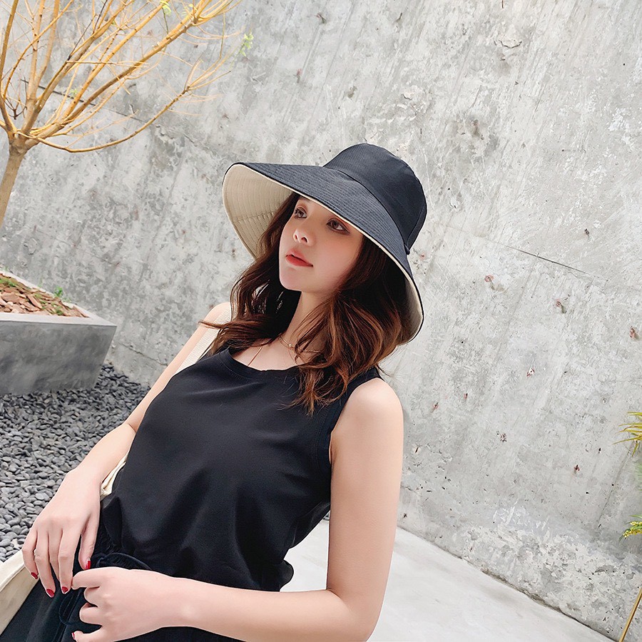 [Mã FAMARAL1 giảm 10K đơn 50K]Nón bucket Comavi tai bèo rộng vành cho nữ local brand MD04