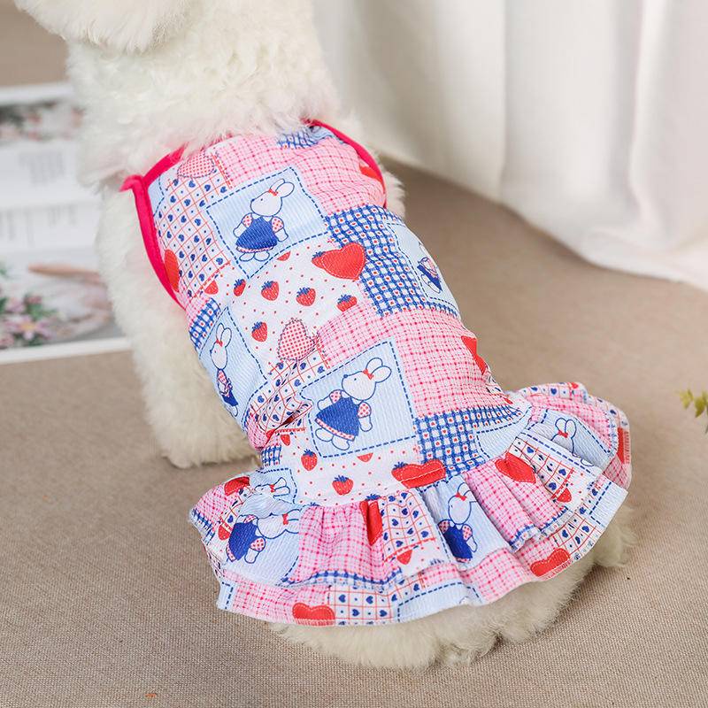 Đầm Cotton Mùa Hè Dễ Thương Cho Thú Cưng S-XXL