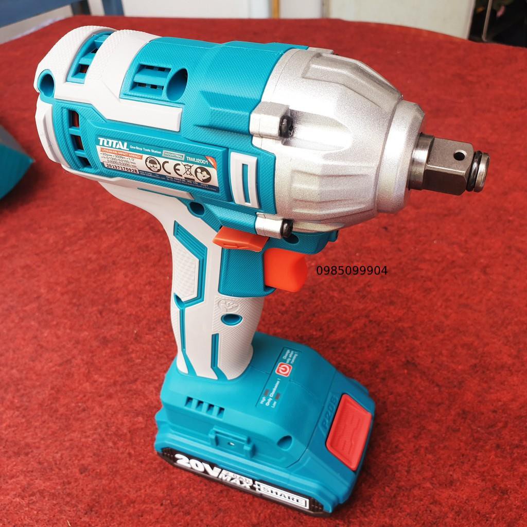 Máy siết bulong lực 300Nm dùng pin sạc 20V TOTAL TIWLI2001 Động Cơ Không Chổi Than