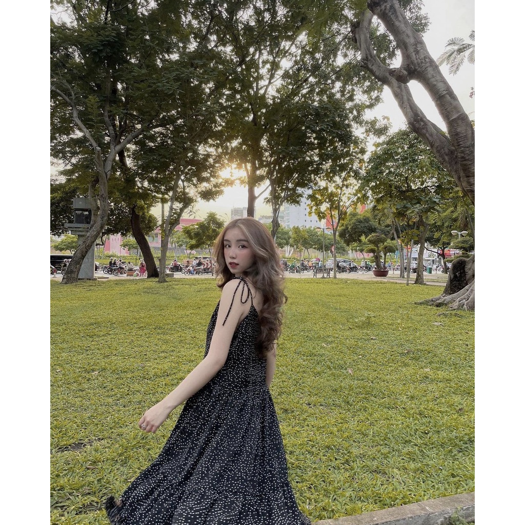 Váy  chấm bi Quảng Châu CHANREEN