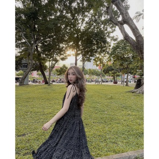 Váy (đầm) chấm bi Quảng Châu CHANREEN [FREESHIP]