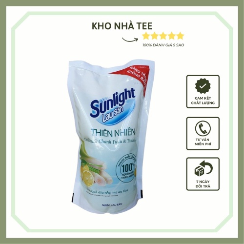 (FREESHIP) Nước lau sàn Sunlight Thiên Nhiên Chiết Xuất Chanh và Tinh Dầu Sả túi 700g