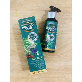 Dung dịch rửa phụ khoa đông y thảo mộc xanh family 100ml