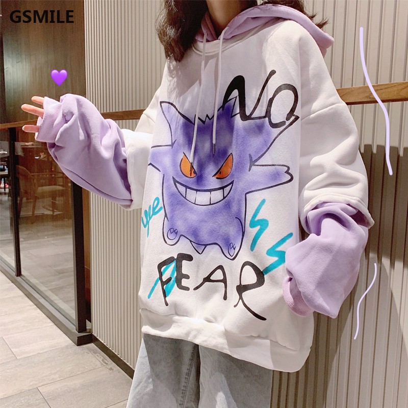 Sale 70% Áo hoodie nữ in hoạt hình phong cách Hàn Quốc, White,2XL Giá gốc 260,000 đ - 110B40