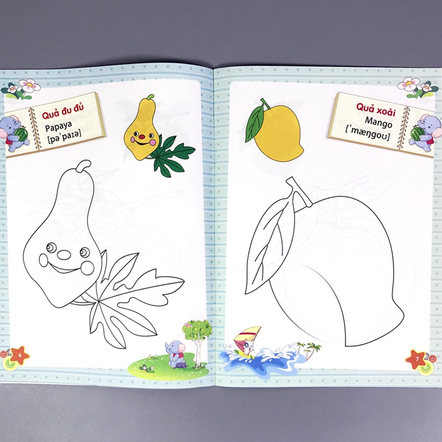 Sách - Tập Tô Màu Mẫu Giáo - Chủ Đề: Quả | BigBuy360 - bigbuy360.vn
