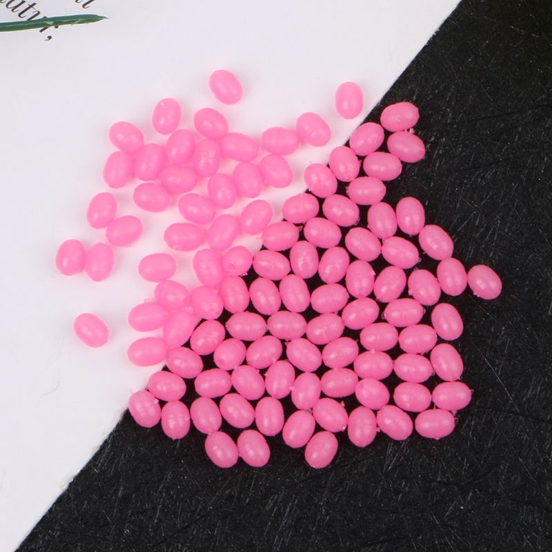 Bộ 100 Phao Nổi Câu Cá Dạ Quang Cứng Hình Oval