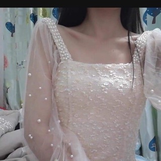 Váy tay ren đính ngọc