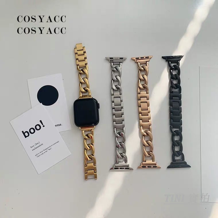 Dây đeo kim loại thích hợp cho Apple Watch Series IWatch 7 / 6 / 5 / 4 / 3 /SE 38mm 40mm 41mm 42mm 44mm 45mm