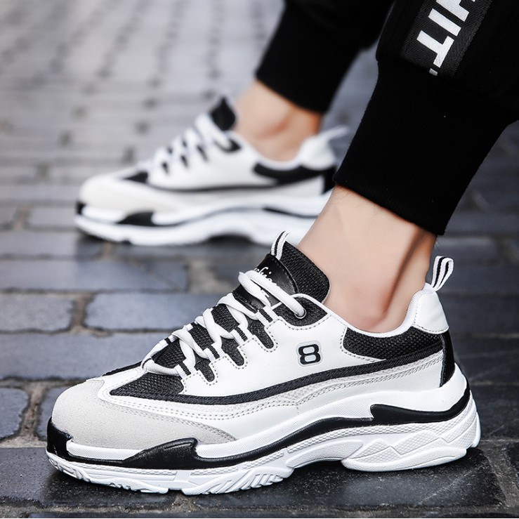 Giày thể thao sneaker nam D66, phong cách trẻ trung năng động, đế cao su non đi cực êm | BigBuy360 - bigbuy360.vn