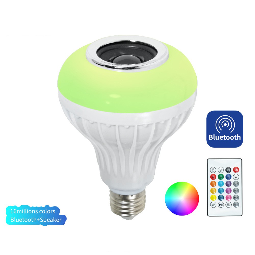 [PST]Wireless Bluetooth E27 B22 LED Light Bulb Music Playing Lamp with Remote Control