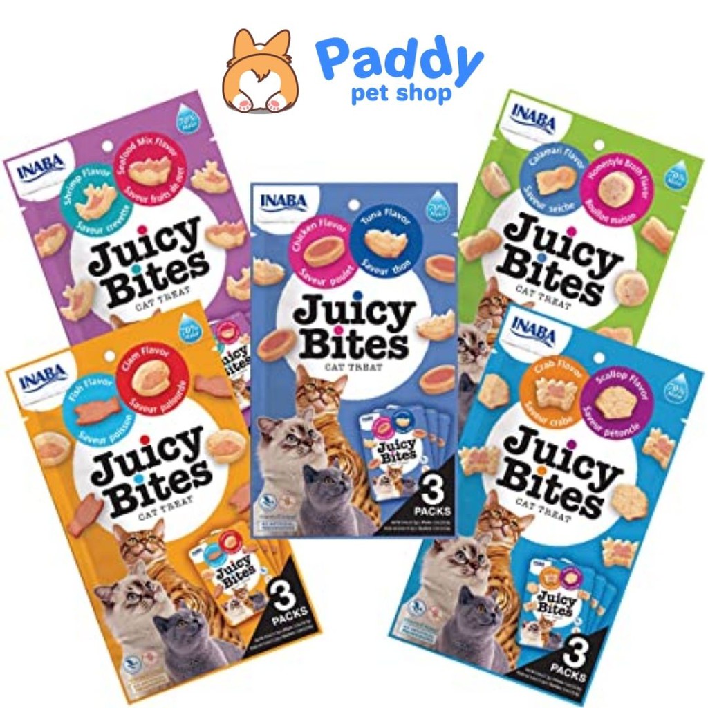 Viên Hải Sản Mềm Juicy Bites Snack Cho Mèo