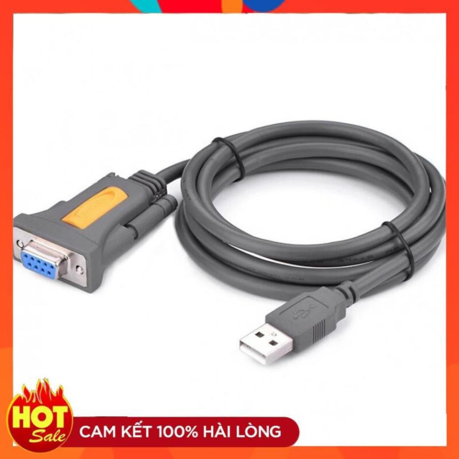 [Chính Hãng] Cáp chuyển đổi USB sang Com RS232 (DB9) dài 1,5m UGREEN 20201 - Hàng chính hãng bảo hành 18 tháng