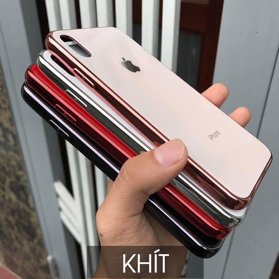 [Loại 1 Tốt Nhất]  Ốp Điện Thoại Iphone X/Xs/Xsmax Kính Cường Lực Viền Dẻo Cùng Màu Với Lưng Máy