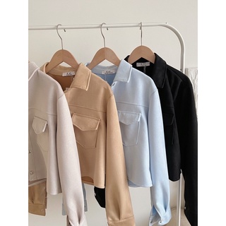 Áo khoác da lộn 1 lớp 2609