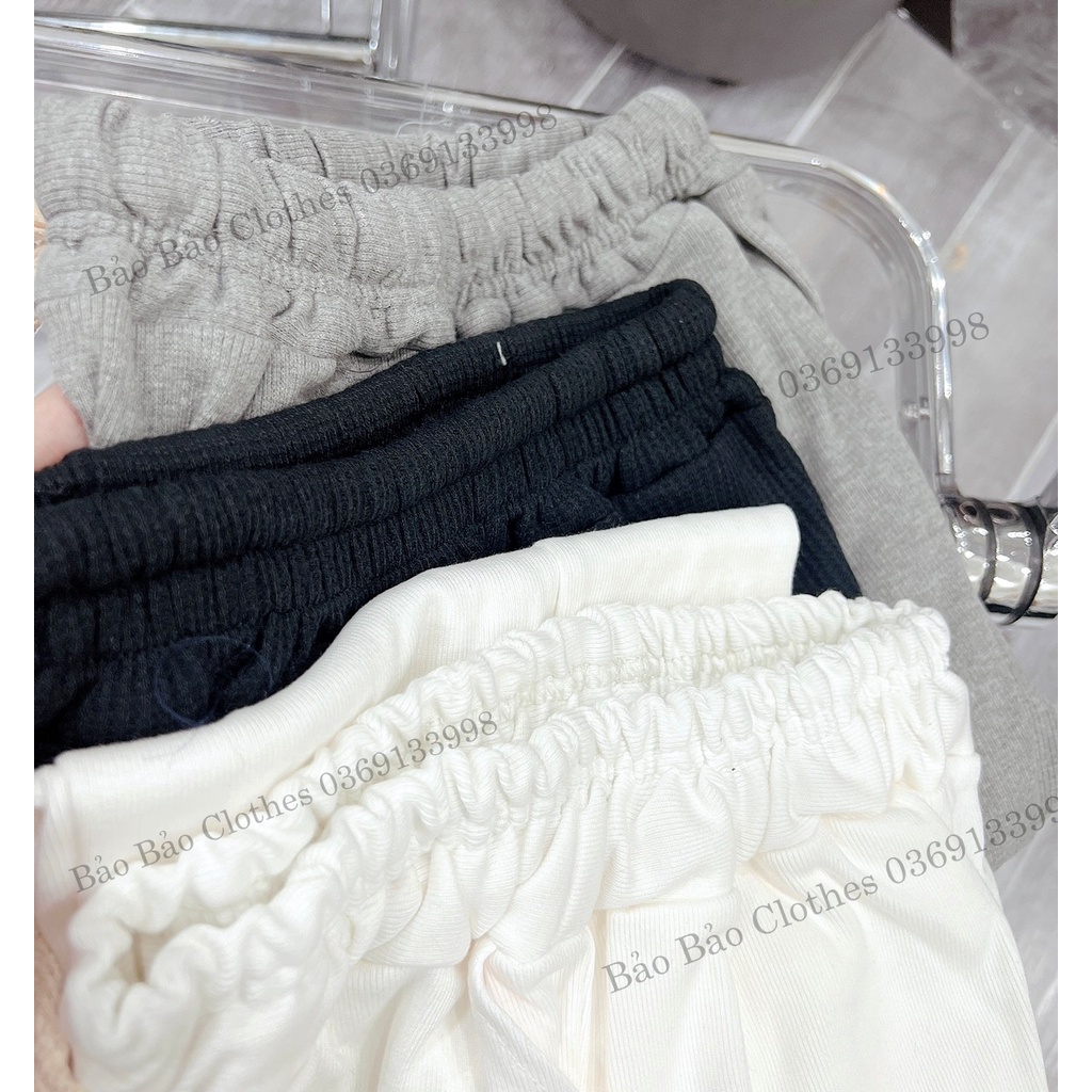 Quần Ống Rộng CULLOTTES Unisex Nam Nữ Bom Chun Bo CHân Dáng Rộng Cạp Chun Dây To