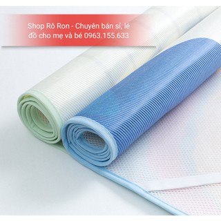 CHIẾU LỤA ĐIỀU HÒA 3D KÈM GỐI THẢO DƯỢC CHO BÉ