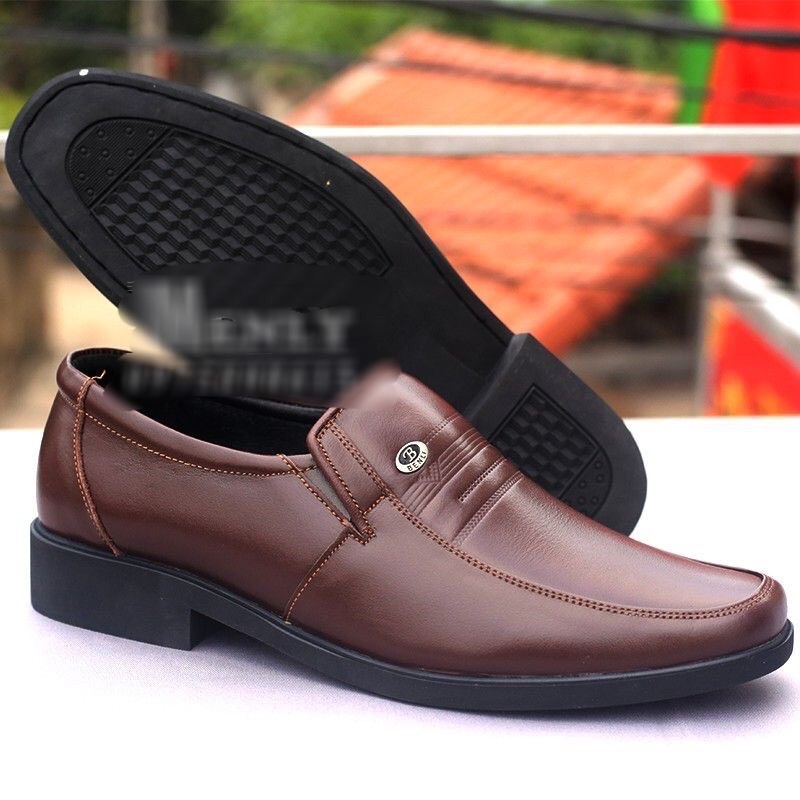 Bảo hành 1 năm-Giày nam da bò nguyên tấm loại cao cấp,giày công sở 687 kiểu trung niên thời trang bền đẹp.Đế khâu chắc