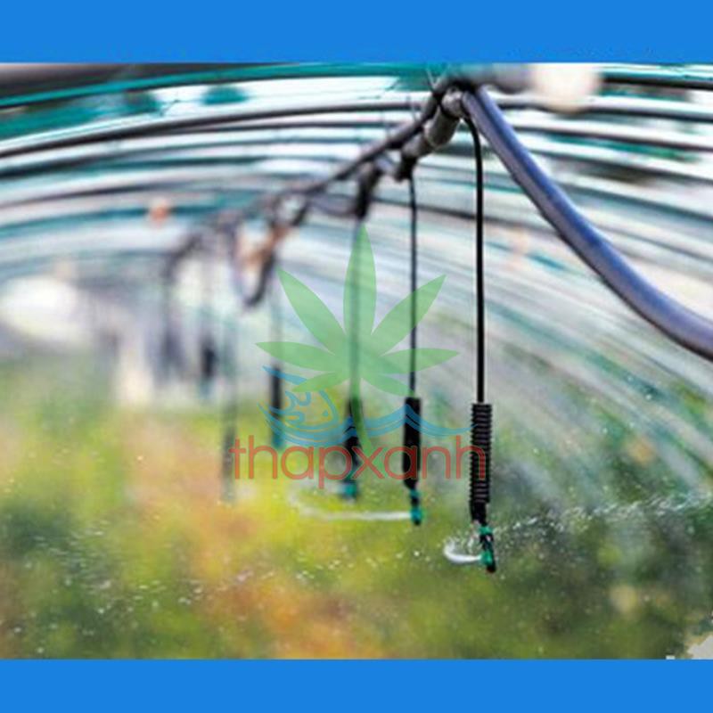 Bộ 5 Kit tưới phun mưa tự xoay tròn 360 độ, tưới treo đầy đủ + Đục lỗ mini