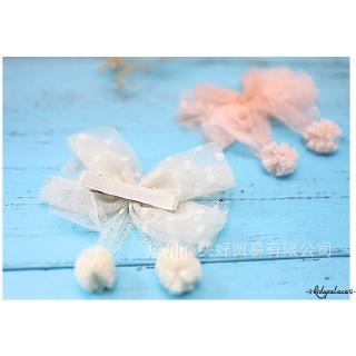 ➤♕❀❤Đáng Yêu Bé Gái Ren Nơ Kẹp Tóc Phụ Kiện Tóc Mũ Đội Đầu Xuân Hè Mới