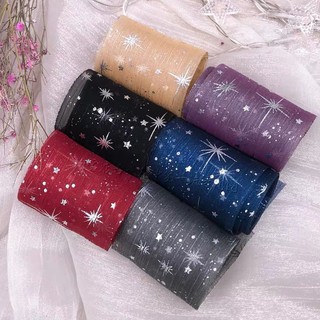 kẹp tóc nơ 2 lớp voan xước